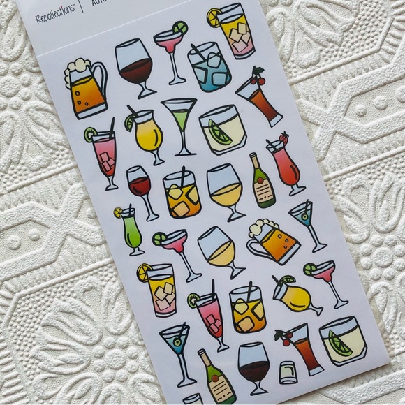 Recollections Happy Hour Stickers - Picture 2 of 4